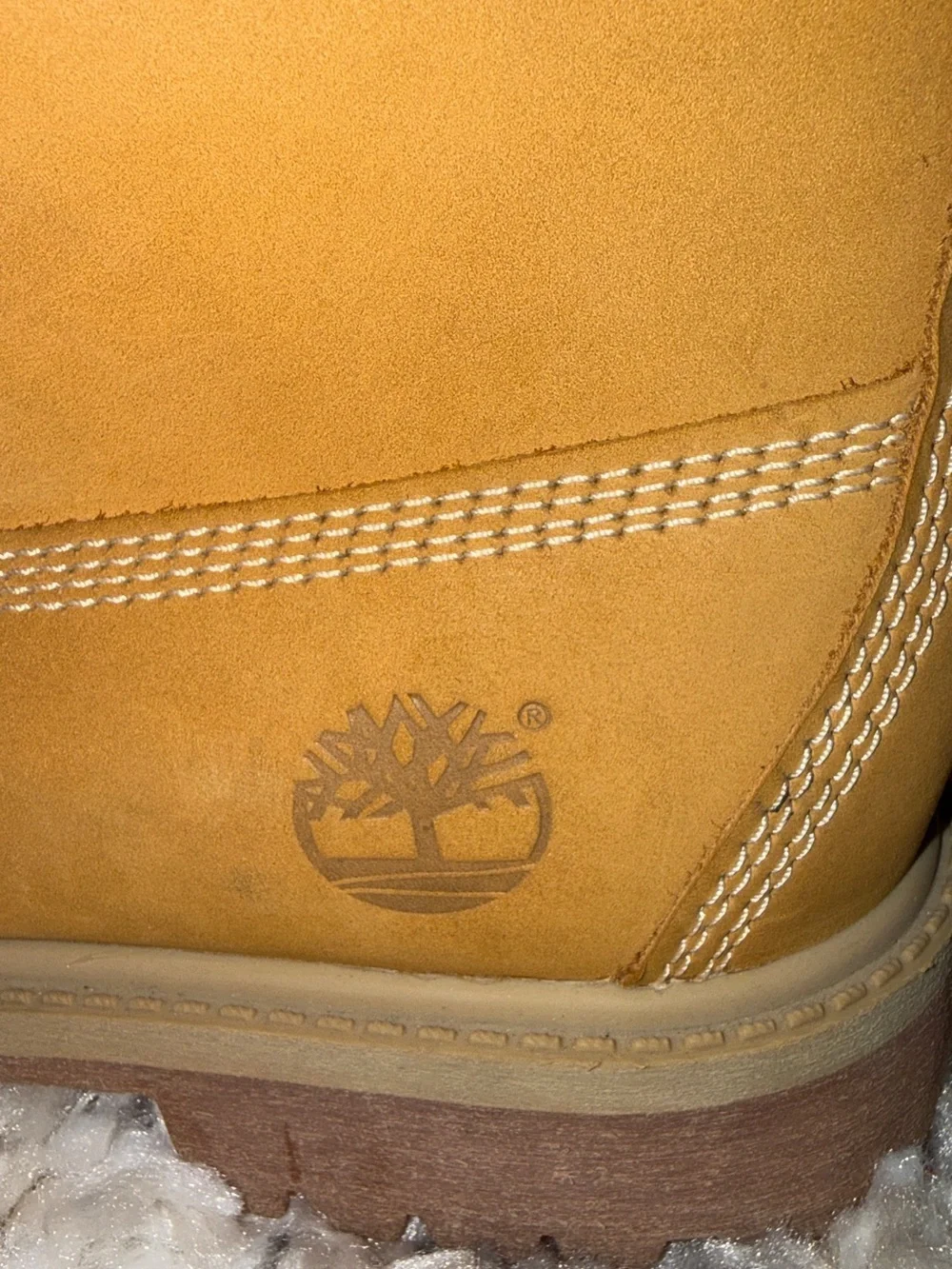 Timberland Kids Wheat Nubuck Lace-Up Boots